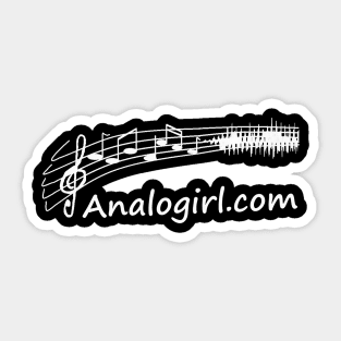 Analogirl - White Sticker